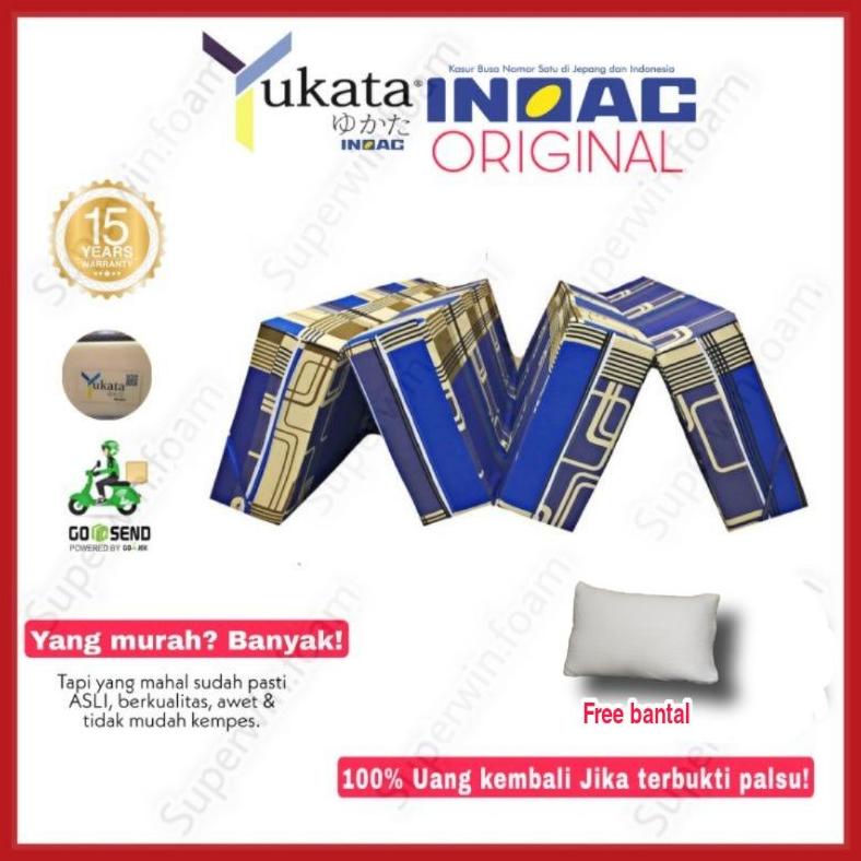 Kasur Lipat Inoac Yukata Original Cream Ivory Tebal 5-30Cm Anti Kempes Kasur Inoac Kasur Busa Inoac 