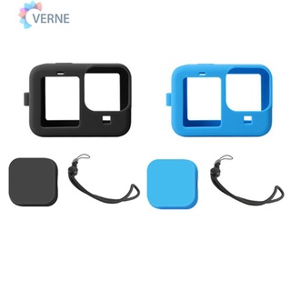 Silicone Case for GoPro Hero 10 9 Protective Film Lens Cover with Lanyard