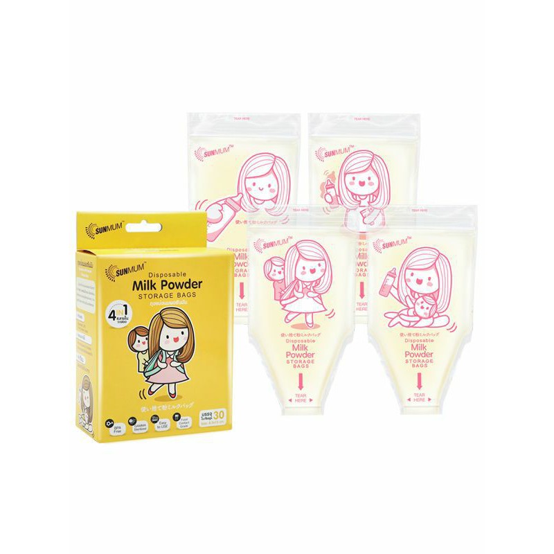 Sunmum Milk Powder Bag Kantong Susu Bubuk Bayi (30 bag)