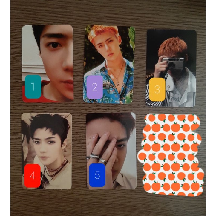(BACA DESKRIPSI) EXO SEHUN KOKOBOP CARD WALLET TEMPO WHAT A LIFE LOTTO PC PHOTOCARD