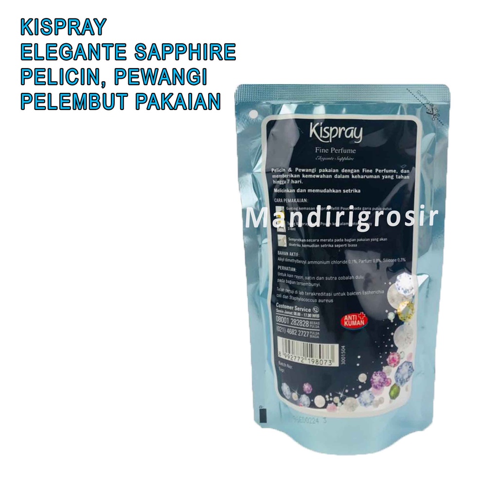 Pelicin &amp; Pelembut Pakaian * Kispray Fine Perfume * Elegante Sapphire * Pewangi