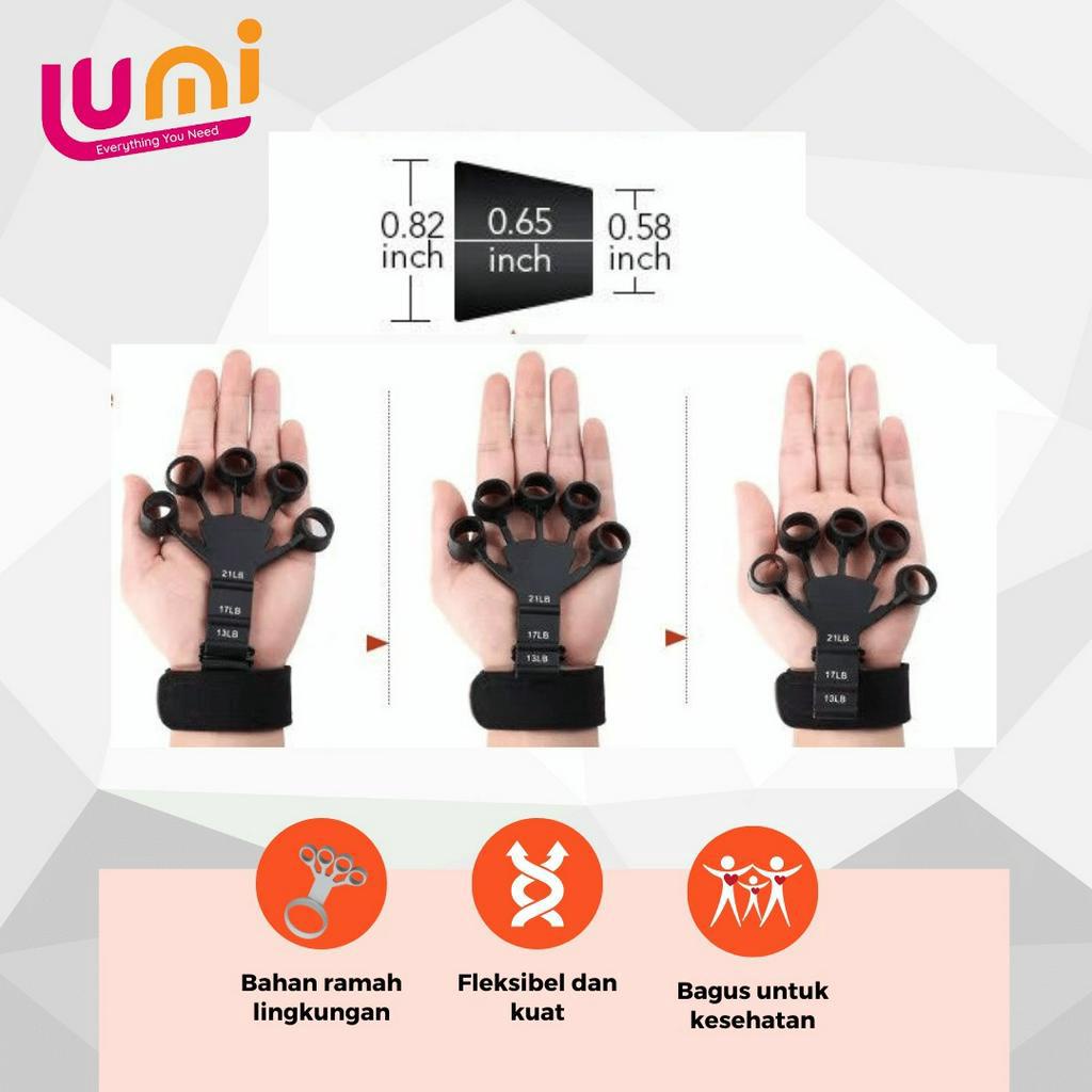 Alat Pelatihan Pergelangan Tangan Silikon Penarik Jari Extender Grip Trainer Olahraga Fitness Finger Tandu Arthritis Hand Gripper Silicone Strengthener Untuk Membentuk Otot Jemari Lengan