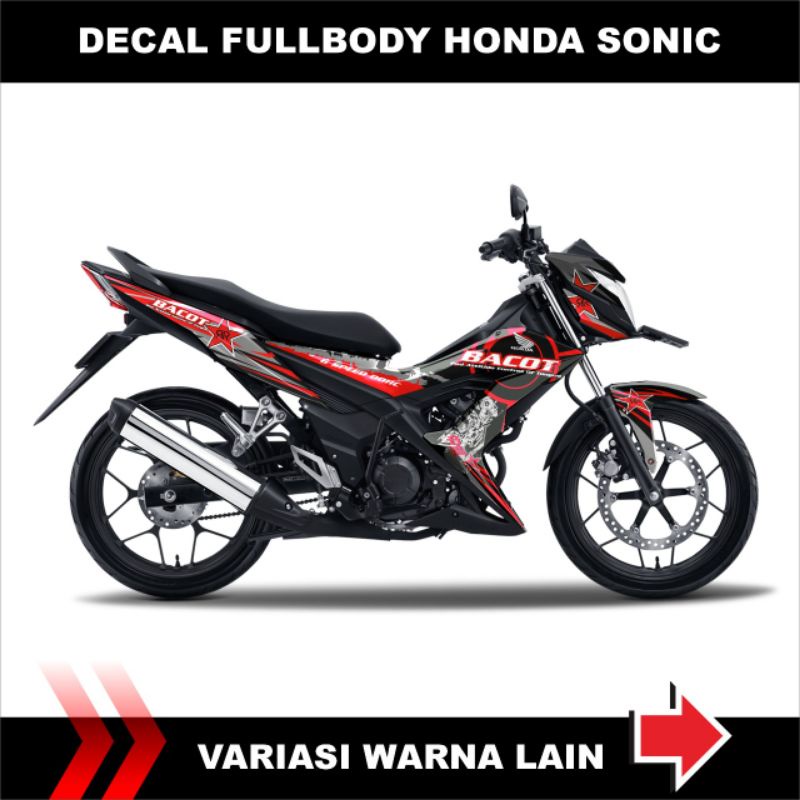 DECAL STICKER FULL BODY HONDA SONIC / DECAL CUSTOM FULLBODY HONDA SONIC