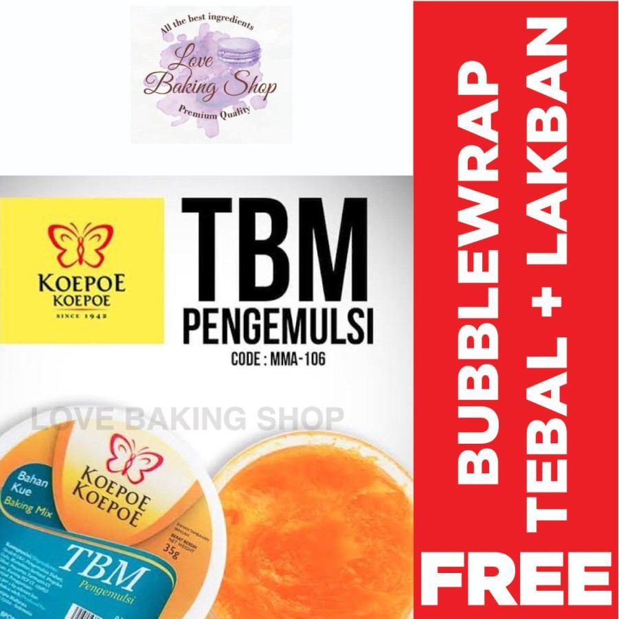 

TBM 35GR KOEPOE KOEPOE PENGEMULSI KUE KUPU KUPU HALAL BPOM