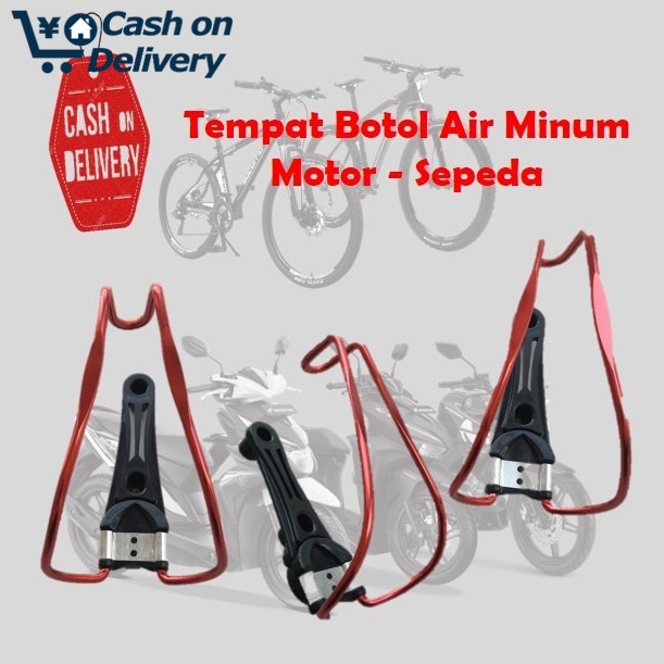 COD NEWS Tempat Dudukan / Holder Air Minum untuk Sepeda atau Sepeda Motor