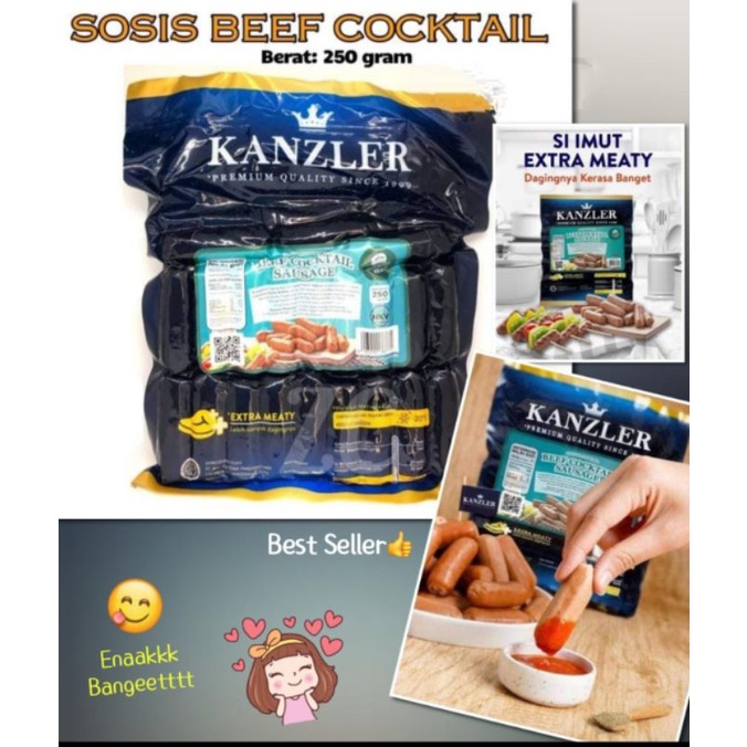 

sosis kanzler koktail 250 gram termurah