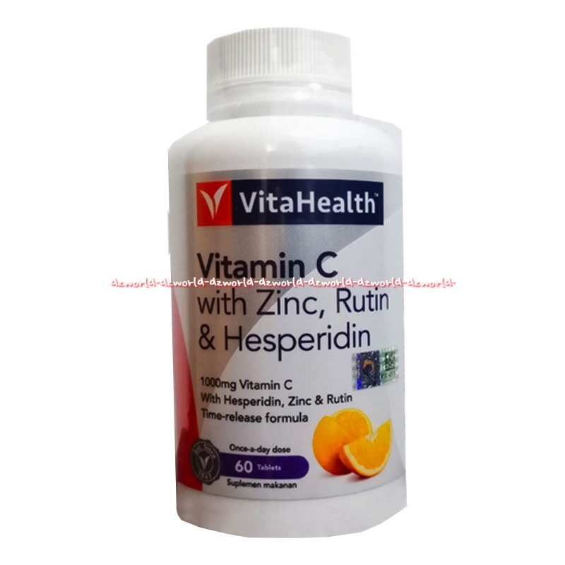 Vitahealth 60tablet Vitamin C with Zinc Rutin &amp; Hesperidin Vit C 1000mg Vita Heatlh Zing Healt