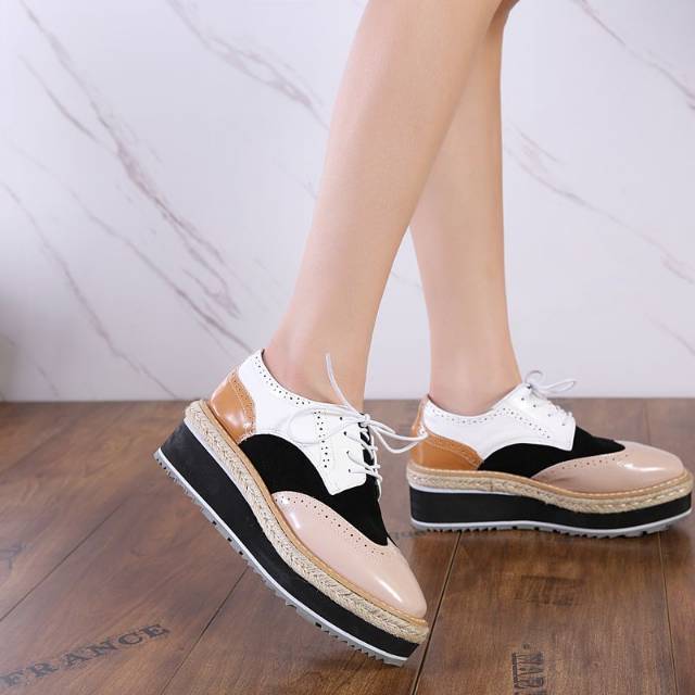 SEPATU WANITA FASHION ARRIVAL PRADA WEDGES SHOES PINK COCOK UNTUK KERJA KULIAH SHOPPING