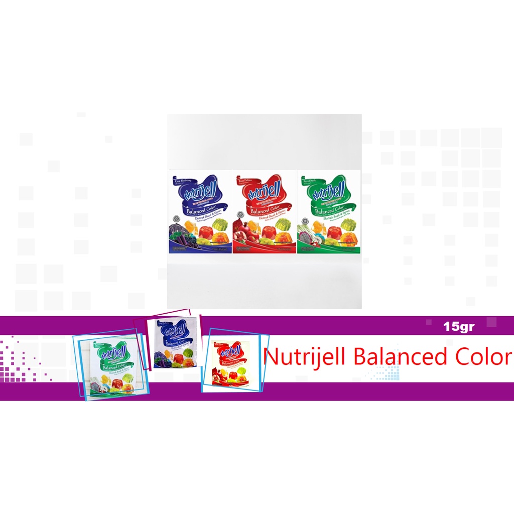 

NUTRIJELL BALANCED COLOR JELLY POWDER 15GR