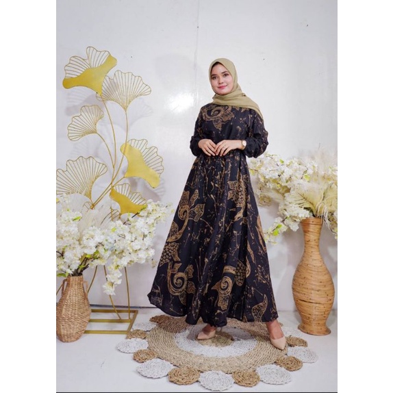 gamis batik sogan