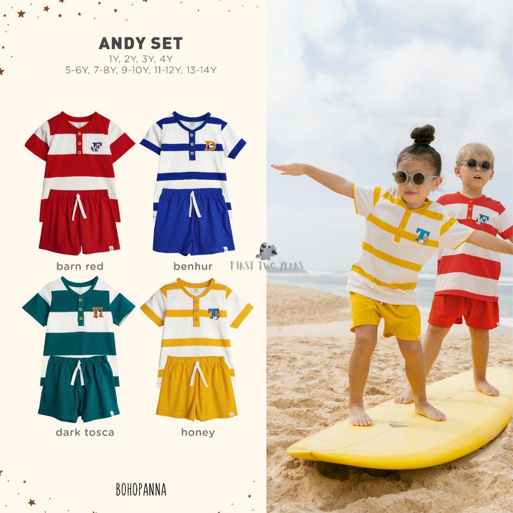 Bohopanna - Andy Set / Setelan Kaos dan Celana Anak