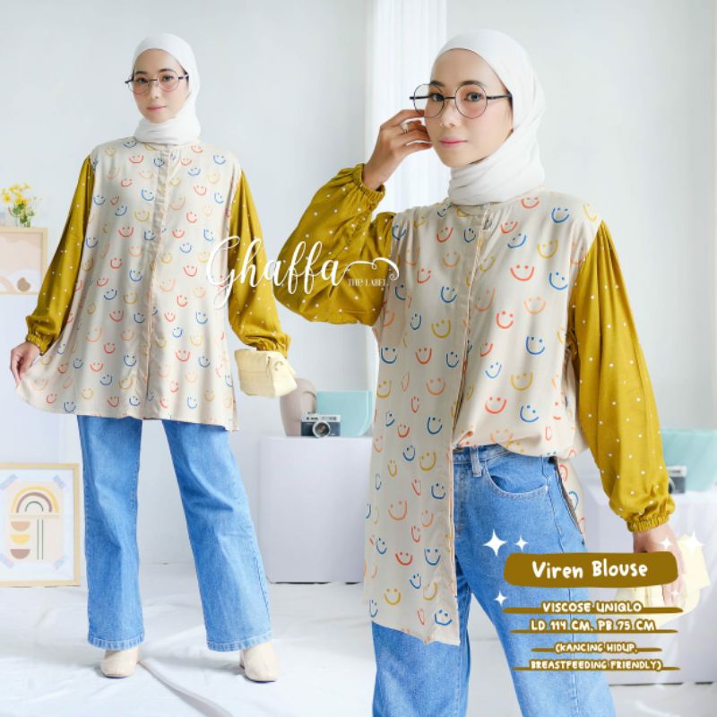 BELIZA BLEMI KIVI DILRA JAVAS KENAI KIMIKO LINSKI MIMA NAVIVA NEINA PAKITA PINTA REIVE RUMI POPITA ROMERI SYANINA BLOUSE BY GHAFFA | BAJU ATASAN BLOUSE JUMBO PREMIUM MOTIF POLKADOT BUNGA ABSTRAK OOTD KOREA STYLE KEKINIAN-Viren