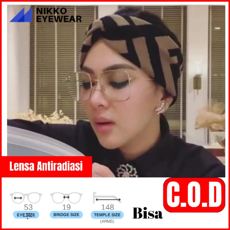 Frame Besi Square 0095 , Gratis Lensa Minus Kacamata Korea , Kacamata Baca