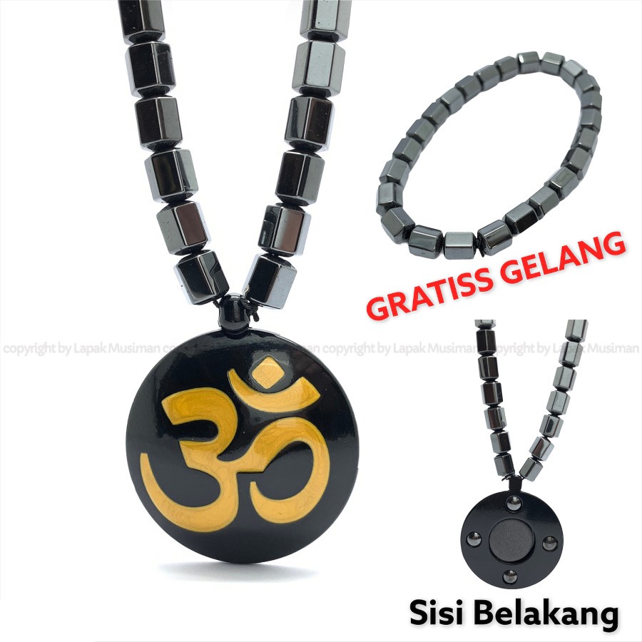 [Bayar di Tempat] KALUNG KESEHATAN BONUS GELANG KESEHATAN MOTIF OM