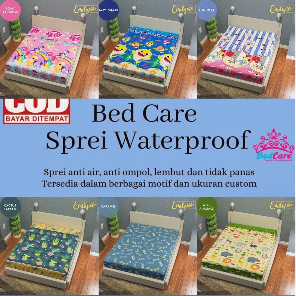 sprei waterproof anti air ompol geser seprei motif hewan untuk anak 200x200 160x200 140x200 120x200 100x200 90x200