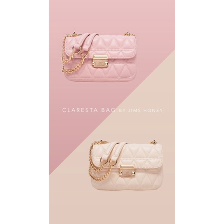 CLARESTA BAG JIMSHONEY ORIGINAL TAS SELEMPANG WANITA IMPORT MURAH FASHION CLUTCH FREE BOX REALPIC