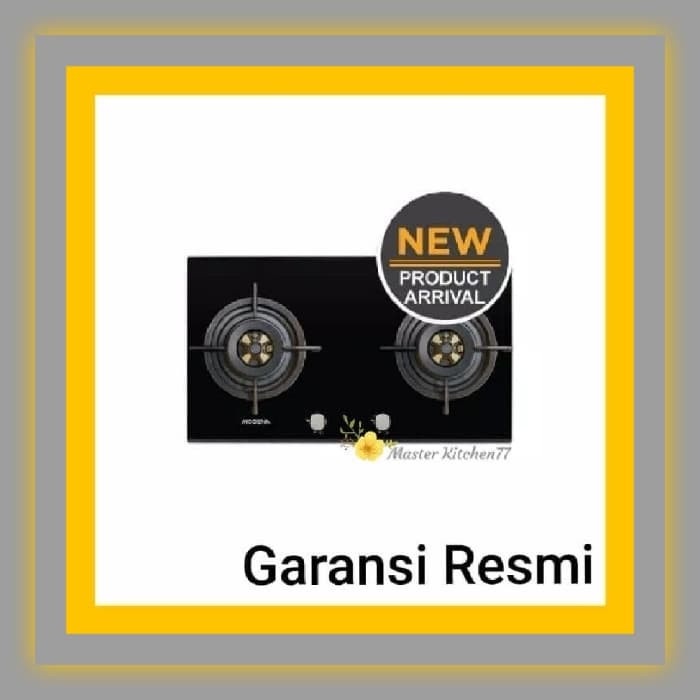 Kompor Tanam Modena BH 2723 LL - Hitam, 2 Burner Double Ring, Tempered Glass Top Plate