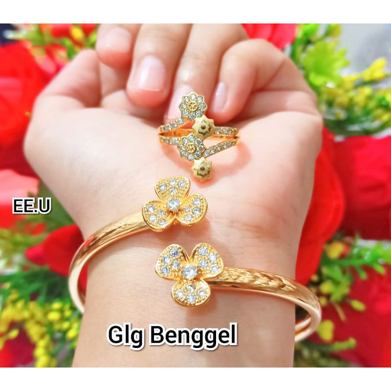 [BAYAR DITEMPAT]GELANG TANGAN WANITA XUPING BUKA SAMPING GELANG MEWAH ELEGAN