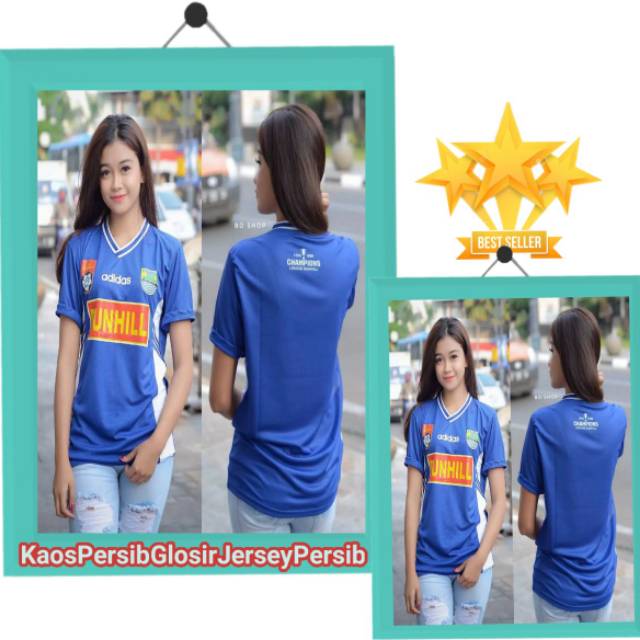 baju bola retro dunhil persib pria wanita