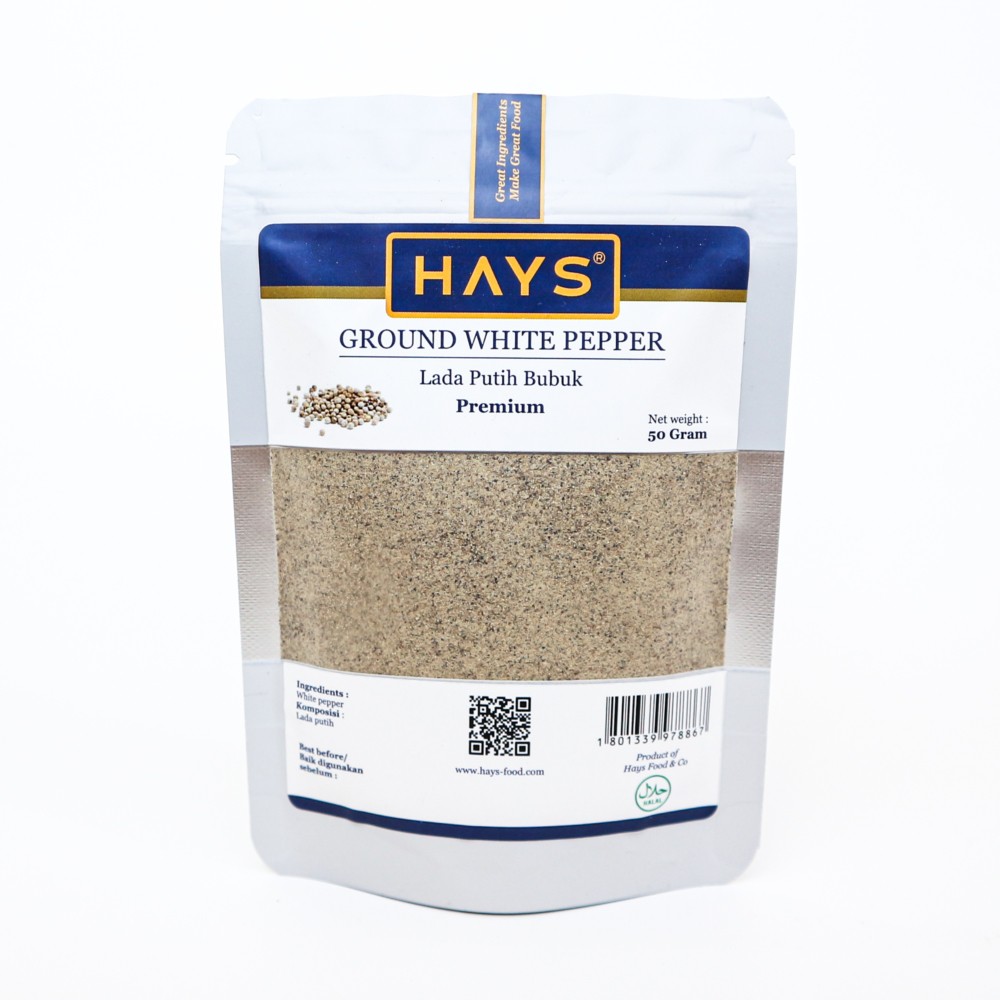 Lada Putih Bubuk / Ground White Pepper / Merica - HAYS