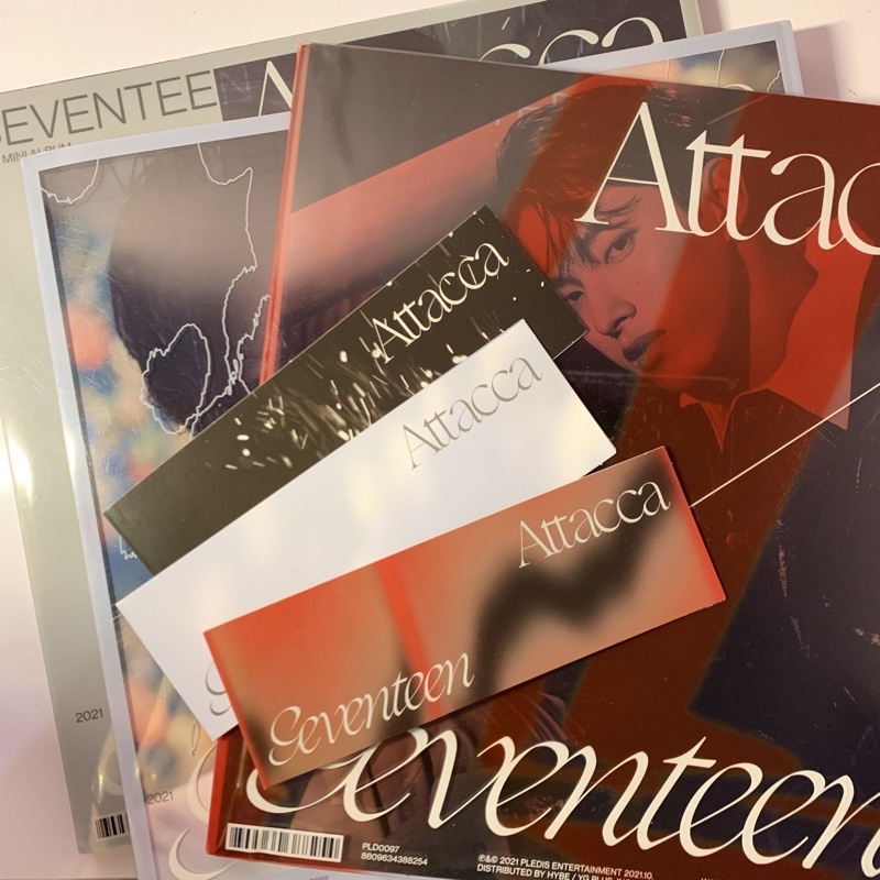 [Ready Stock] Seventeen - Attacca Photobook Layered Card Folding Card Postcard