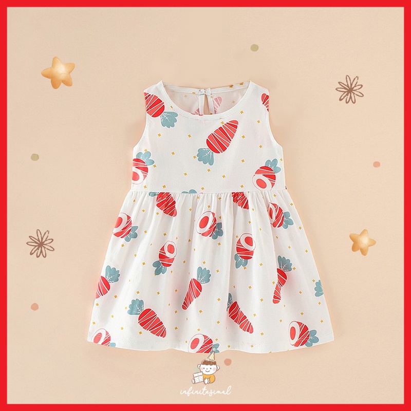 BAJU BAYI 0 12 BULAN DRESS IMPORT LUCU PEREMPUAN