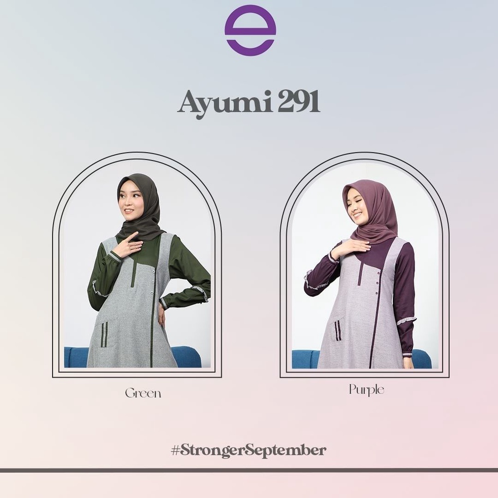 GAMIS ETHICA AYUMI 291 GREEN PURPLE ORIGINAL