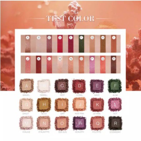 O.TWO.O Palet Eyeshadow Isi 18 Warna Glitter 9995