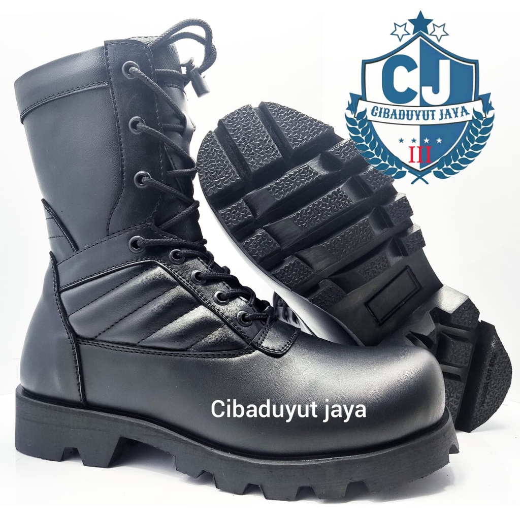 SEPATU PDL RADIAL TNI POLRI SECURITY OUTSOLE RADIAL HITAM DOFF TERLARIS!!