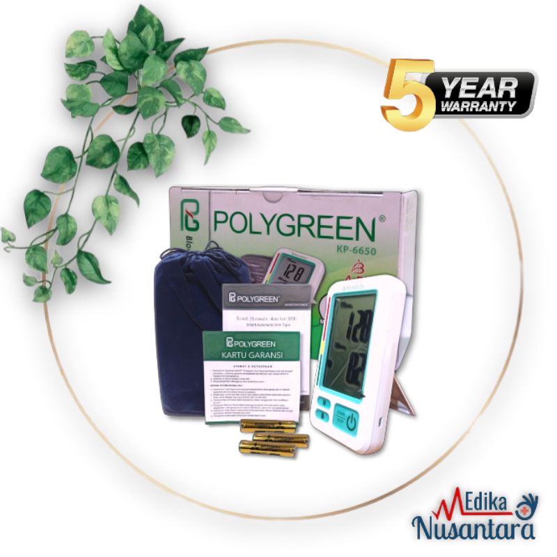 Tensi Digital Polygreen KP 6650 Tensimeter Lengan Atas Original Polygreen KP6650