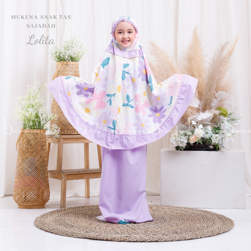 Mukena Anak Katun Lolita ( Tas Sajadah )