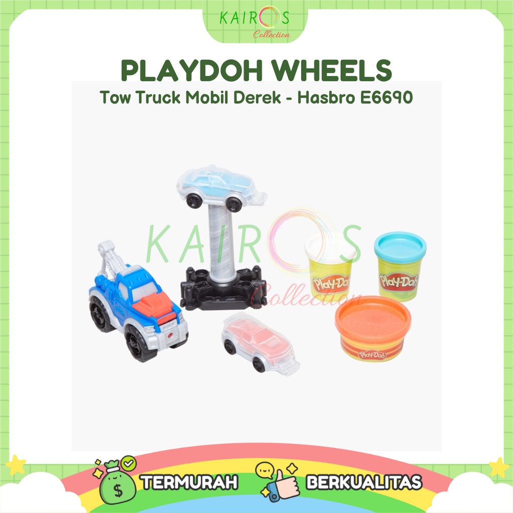 Mainan PlayDoh Wheels Tow Truck  170g - E6690 Mobil Derek