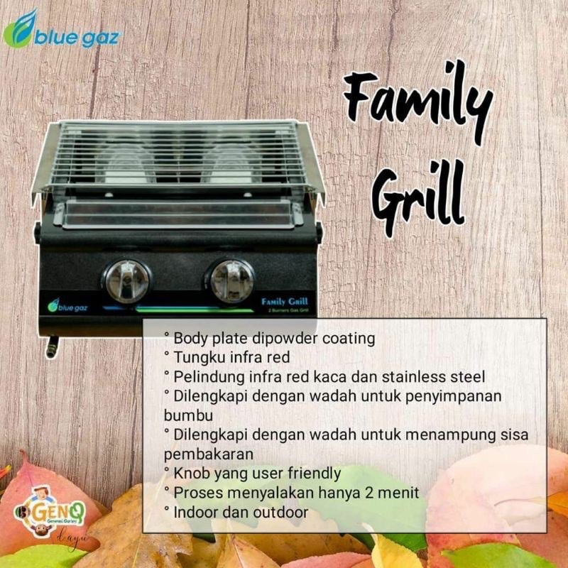 [READY] FAMILY GRILL DAN PARTY GRILL BLUE GAZ (ALAT PEMANGGANG)