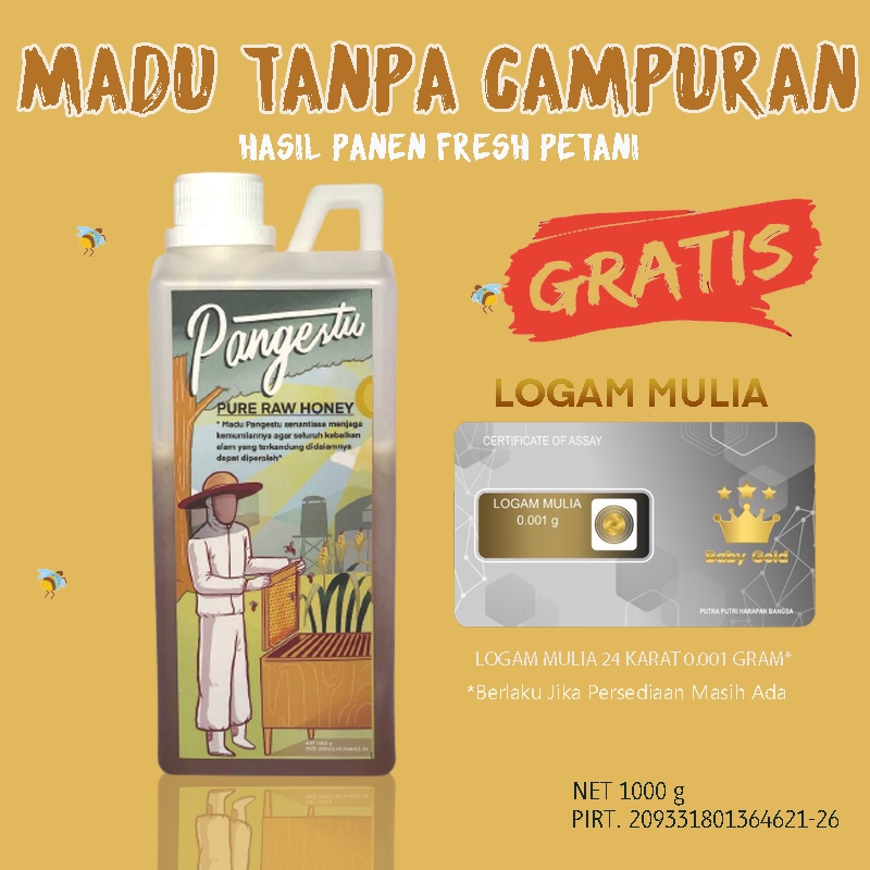

madu murni asli original tanpa campuran 1 kg Madu Pangestu by Poksu Magelang