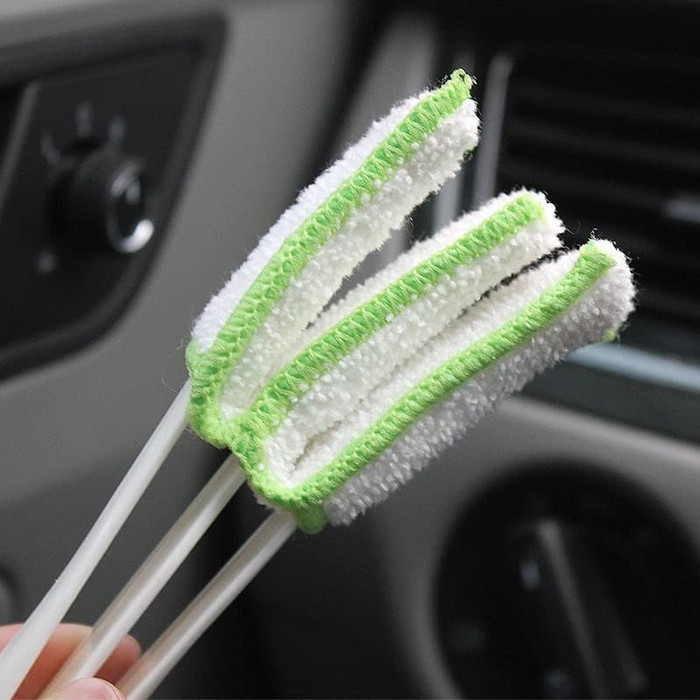Kuas Sapu Kain 2 in 1 / Kuas Kain Sapu Sikat Mini Alat Pembersih Keyboard Dashboard AC Mobil