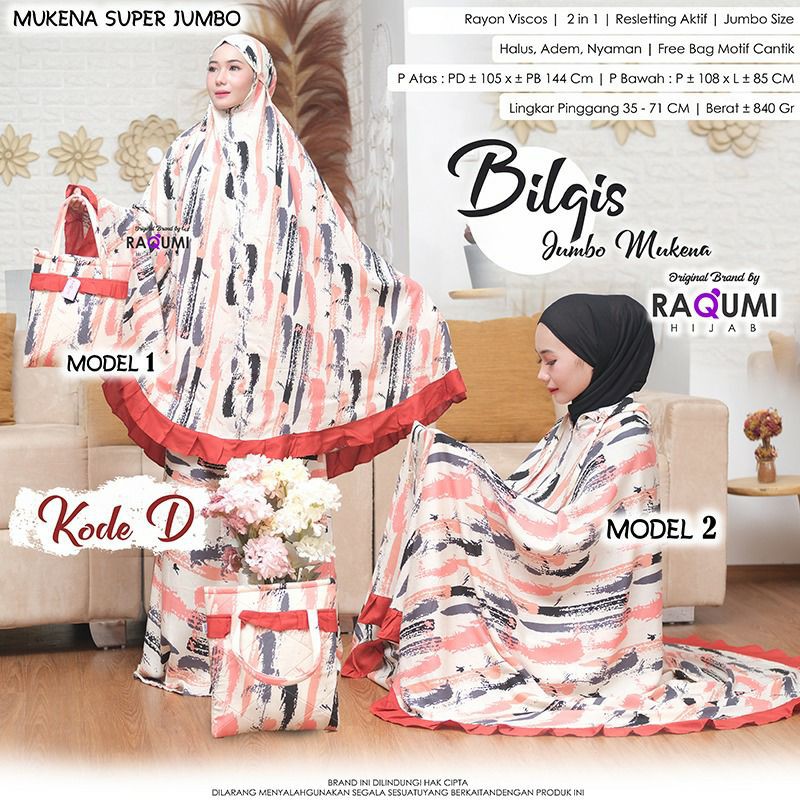 Bilqis jumbo mukena by Raqumi