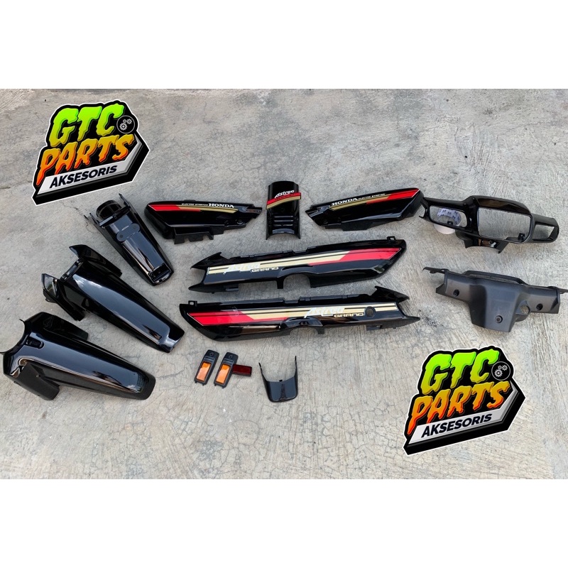 Paket body astrea grand bulus full set batok grand slebor depan belakang grand mata kucing set warna