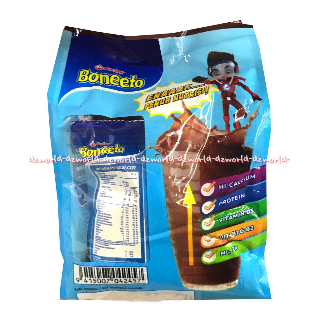 Boneeto Cokelat Anchor Susu Formula 5sachet Mengandung Kalsium Tinggi