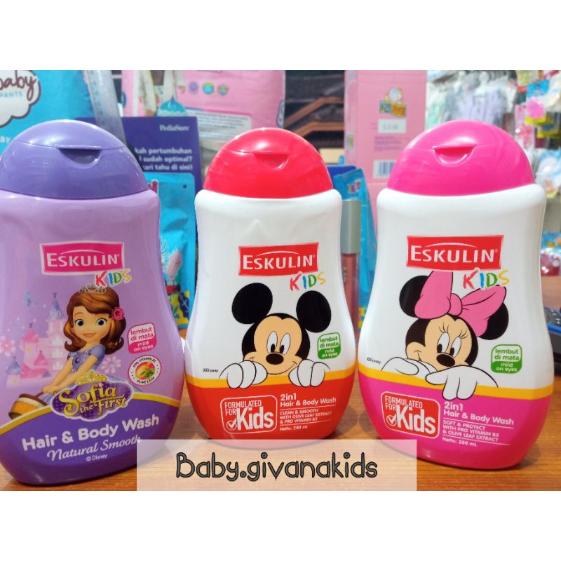 Jual Eskulin Kids Hair & Body Wash 280ML | Shopee Indonesia