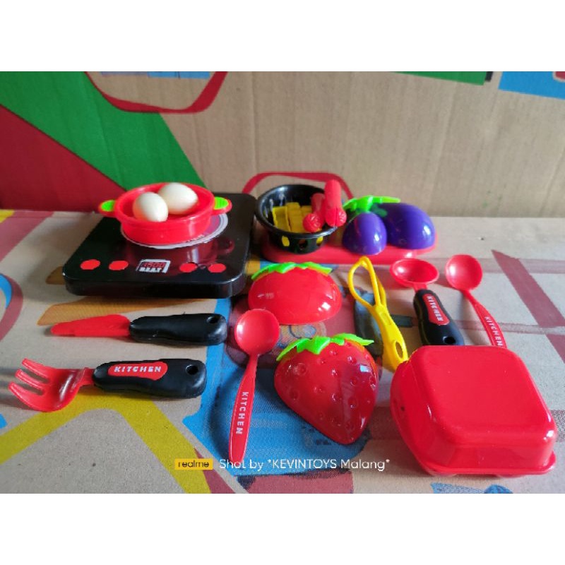 MK 26 MAINAN KITCHEN COOKING SET / MAINAN HOBBY MEMASAK ANAK / MAINAN KOMPOR PLUS PERALATAN MASAK