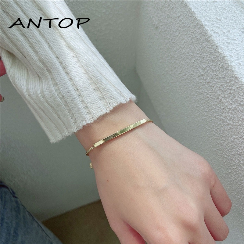 Simple Design Sense Casual Fashion Drawstring Titanium Steel Bracelet ANTOP