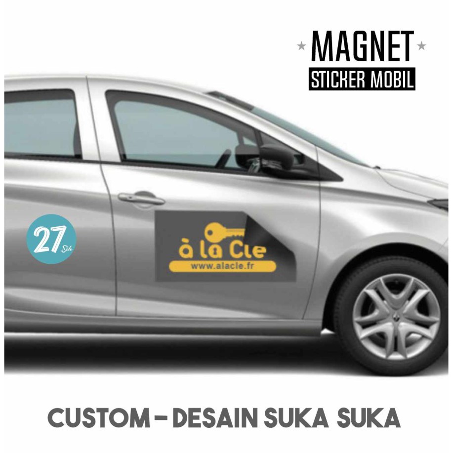 

Magnet Stiker Mobil A4 20 cm x 30 cm Tebal 0.5 mm Custom size