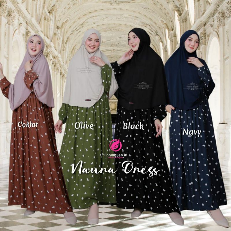 GAMIS/HOMEDRESS NAURA BY FANIA HIJAB BAHAN RAYON UNIQLO