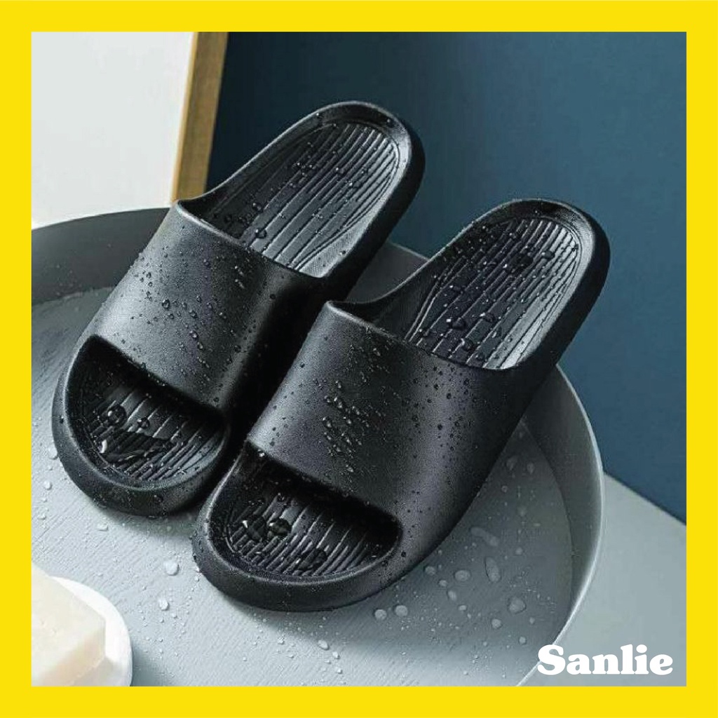 Sanlie Sandal Pria Polos Sandal Slide Pria Sendal Polos Cowok Slipon Sendal Selop Cowok 535