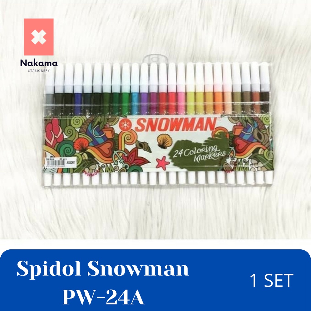 

SPIDOL WARNA SNOWMAN ISI 24 PW 24A