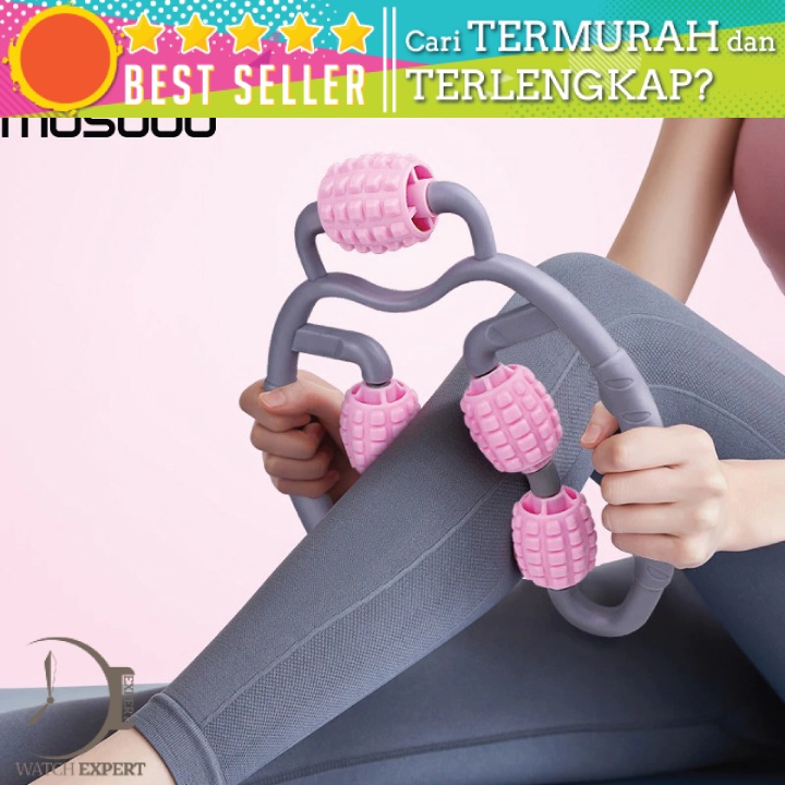 Bisa COD Alat Pijat Betis Kaki Fat Burner Slim Leg Roll Relax Massager 5 Wheels - MOSODO US400