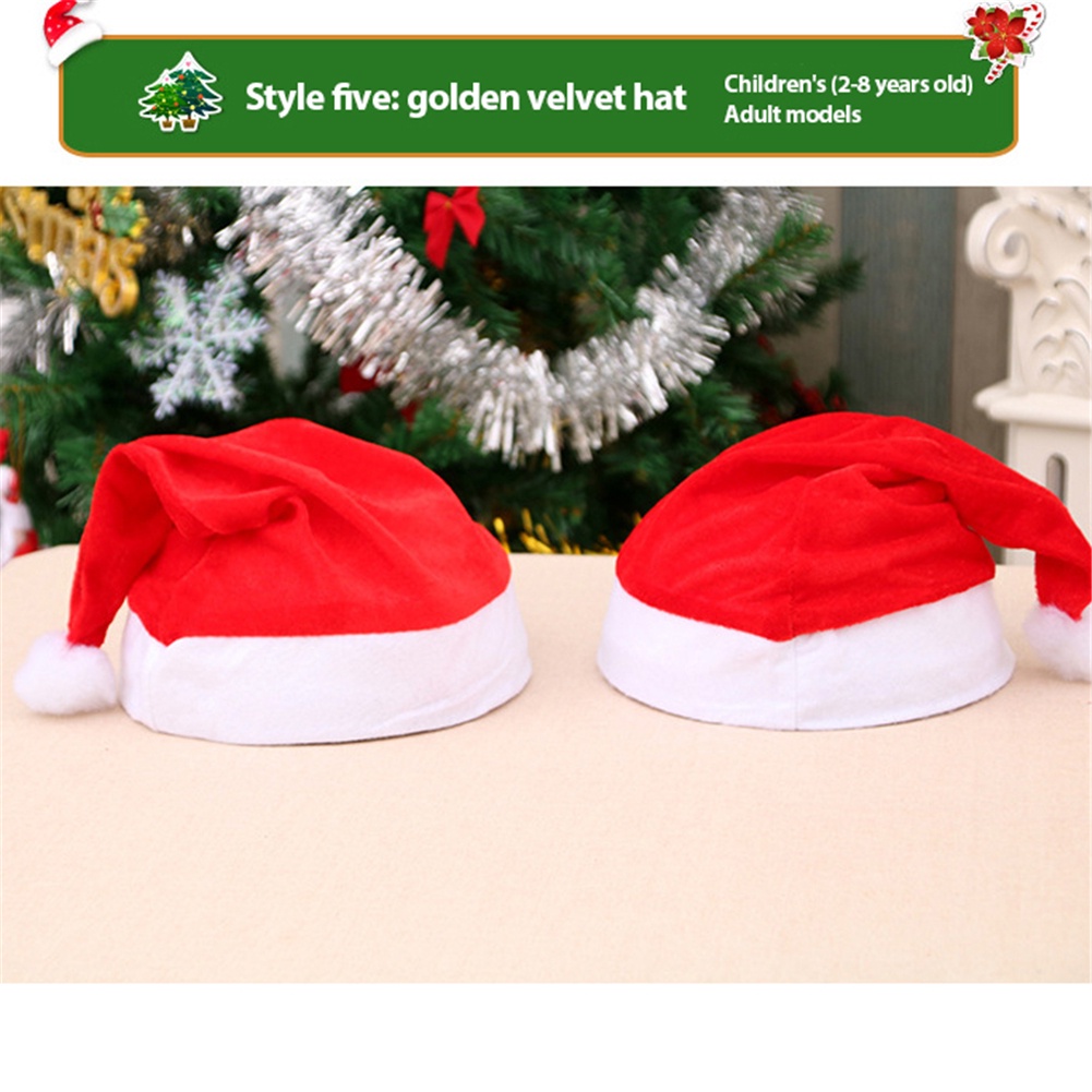 Christmas Ornaments Christmas Adult Red Common Christmas Hat Santa Claus/Child Christmas Hat OW