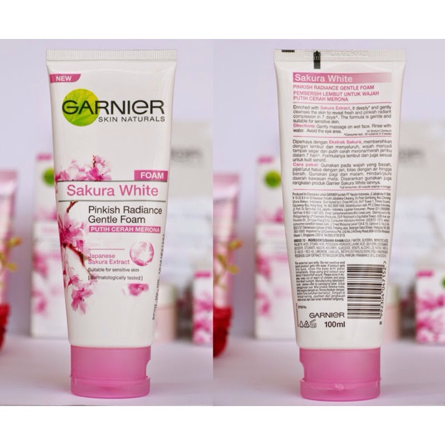 Garnier sakura white foam