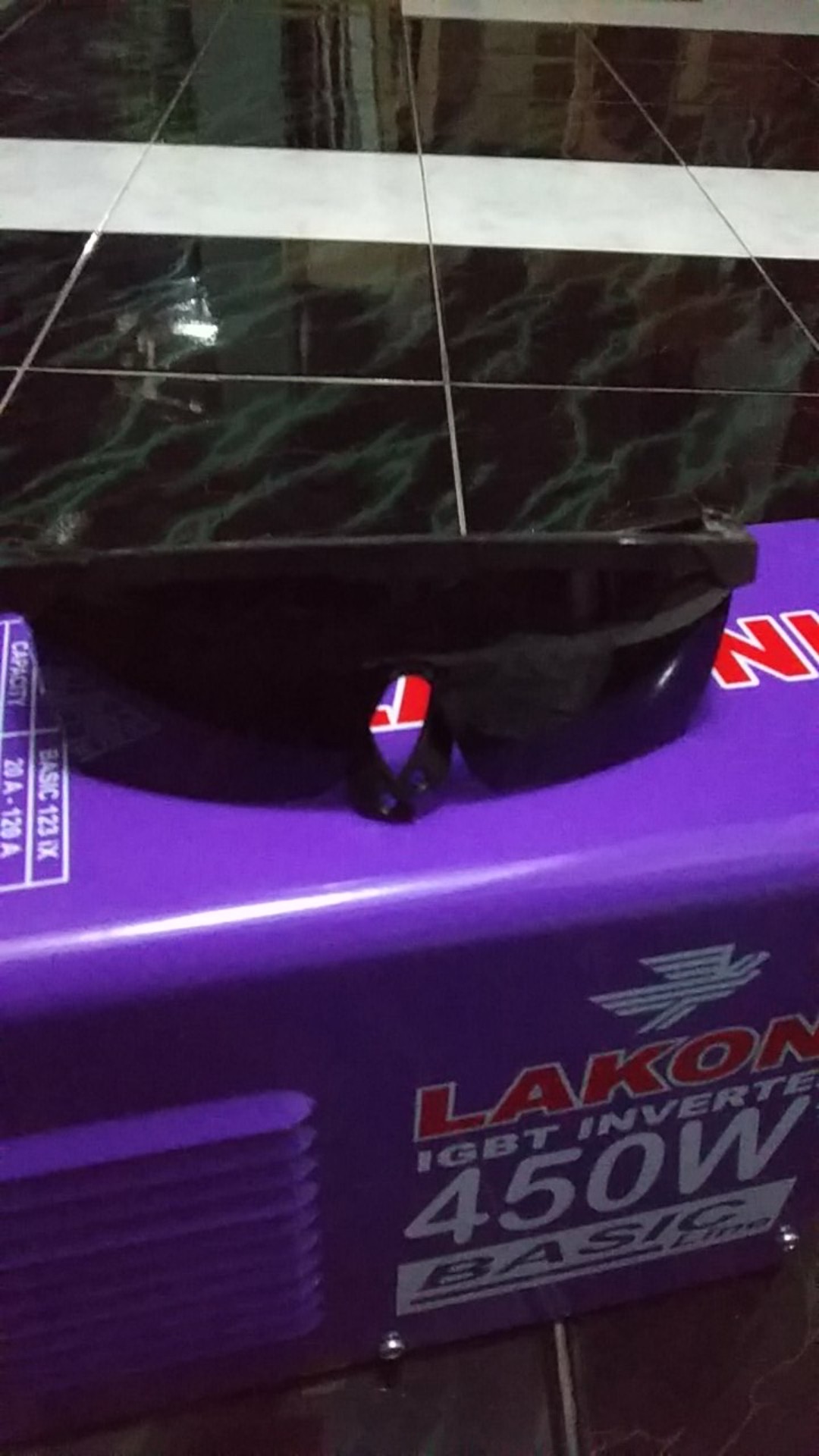 Kacamata Gerinda Safety Hitam Pekat / Kacamata Gerinda Hitam Pekat