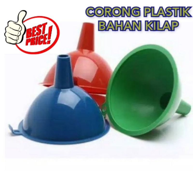 CORONG AIR PLASTIK 9 CM BAHAN DX MENGKILAP